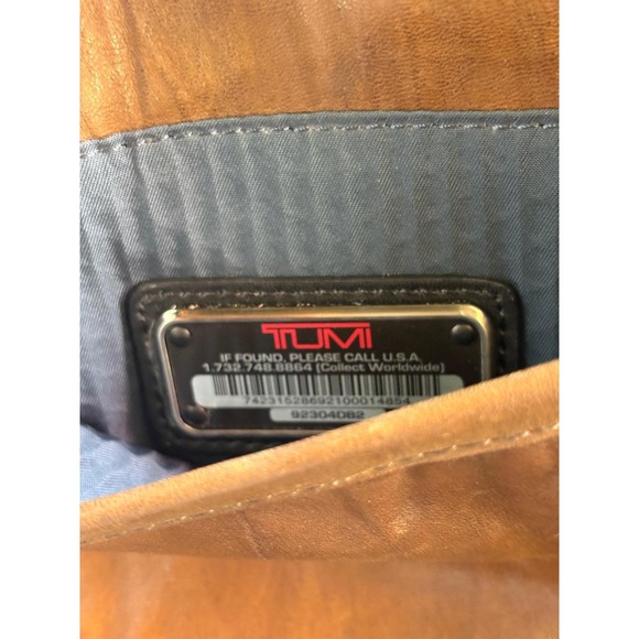 RARE Vintage TUMI Alpha Leather Crossbody Bag - Picture 4 of 4
